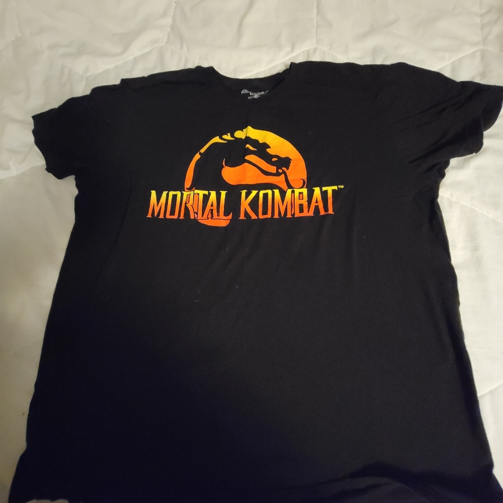 Mortal Kombat mens XL shirt black
